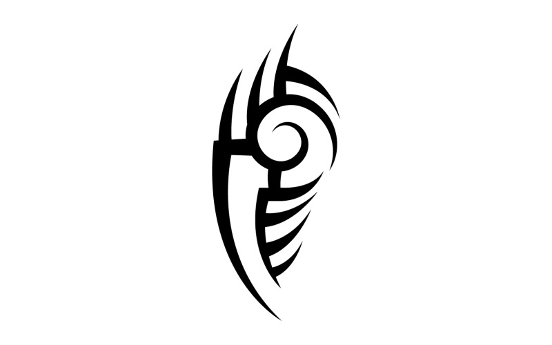Logo de modèle vectoriel de tatouage tribal v4
