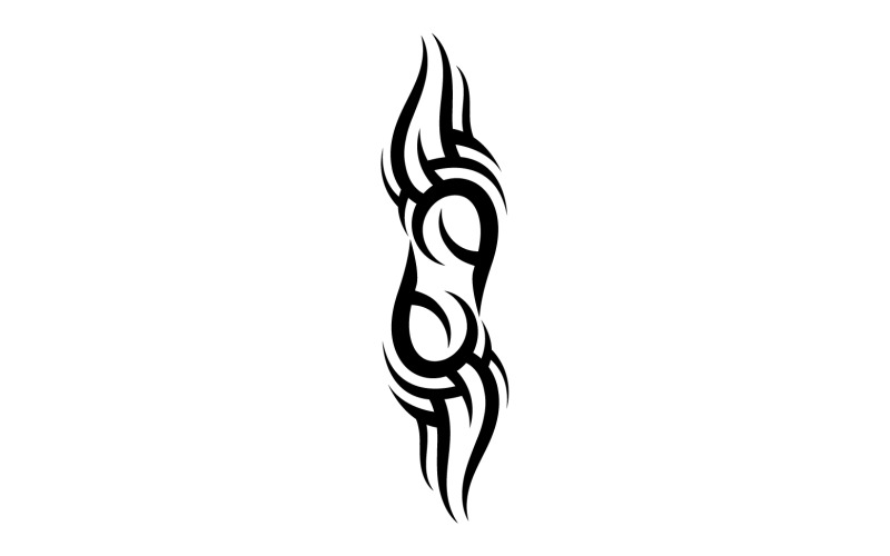 Logo szablonu wektora tatuażu plemiennego v37