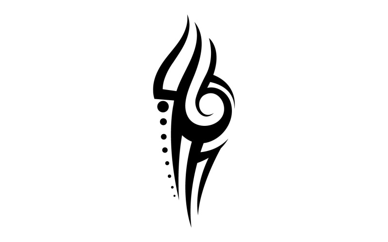 Племінні тату вектор шаблон логотип v22