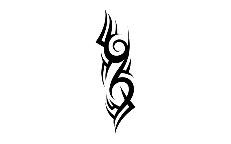 Tribal tattoo vector sjabloon logo v20