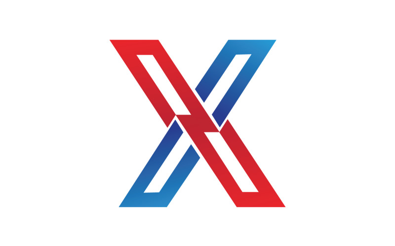 Początkowy wektor logo litery X v25