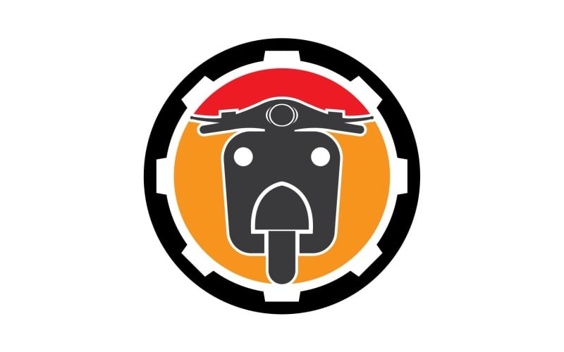 Вектор логотипа двигателей Vespa v18