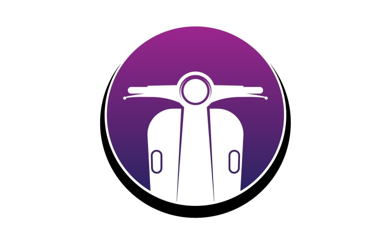 Vespa motorlar simge logo vektör v22