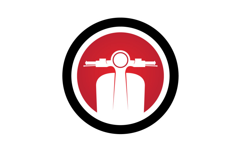 Vespa motors simge logo vektör v16