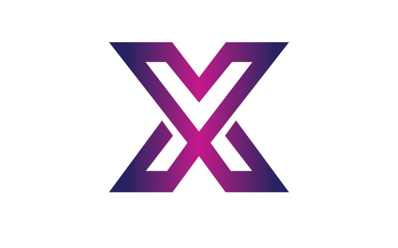 X brief initiële logo vector v31