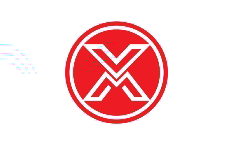 X letter initial logo vector v33