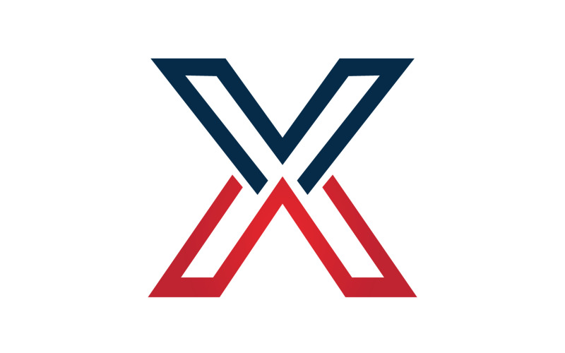 X písmeno počáteční logo vector v27