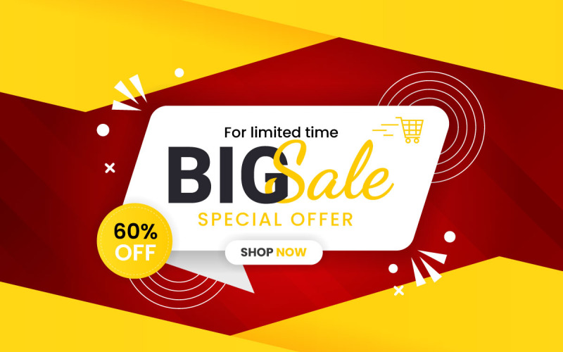 Conception de modèle de bannière de super vente Grandes ventes offre spéciale fête de fin de saison