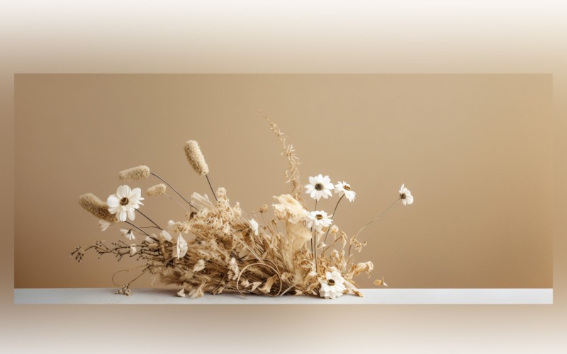 Gedroogde bloemen Stilleven Witte Flora 103