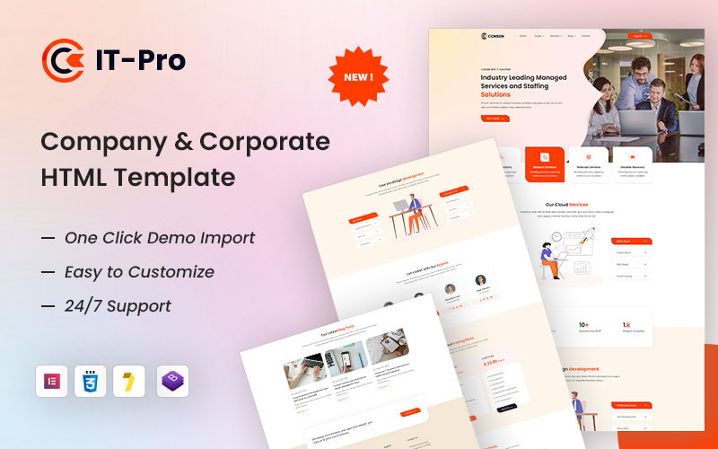 ITPRO – корпоративний HTML5-шаблон
