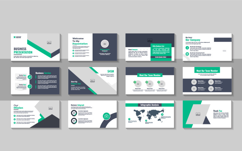 Modelo de apresentação em PowerPoint, layout de modelo de apresentação ...