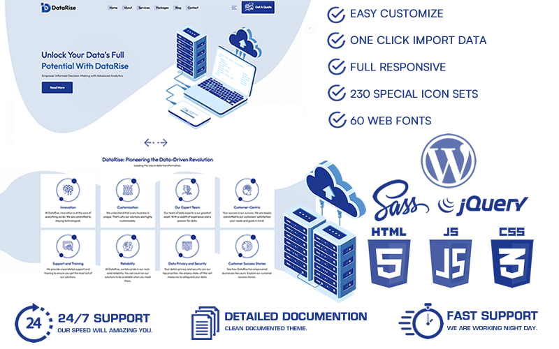 DataRise - SaaS téma WordPress