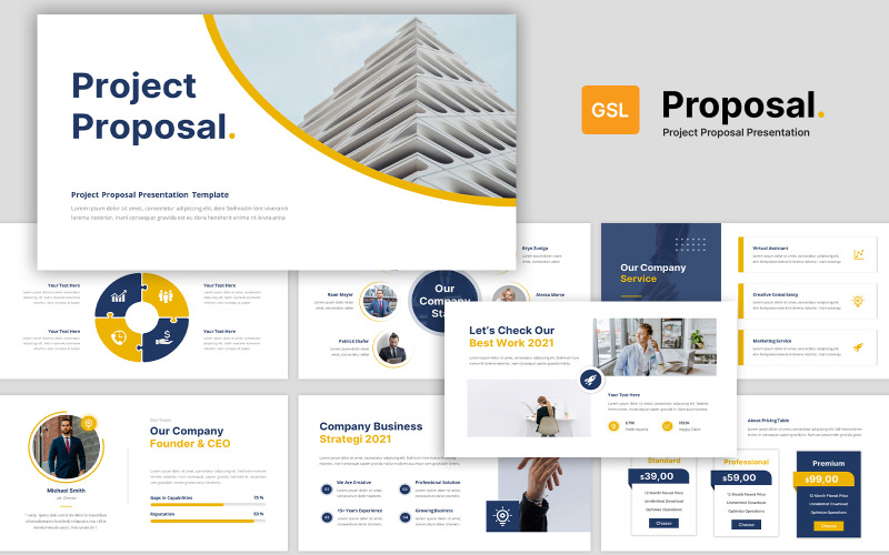 Förslag Företagspresentation Google Slides mall