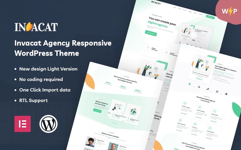 Invacat - Agency WordPress-tema