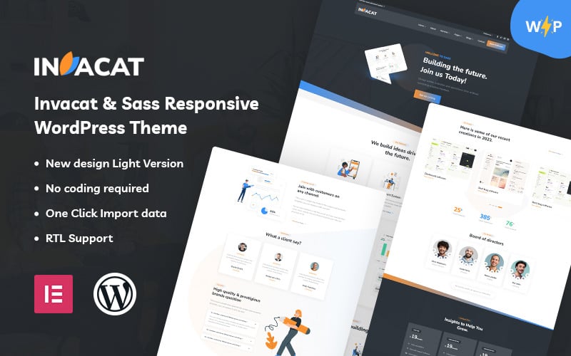 Invacat - тема WordPress Sass