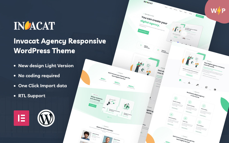 Invacat – Thème WordPress pour agence