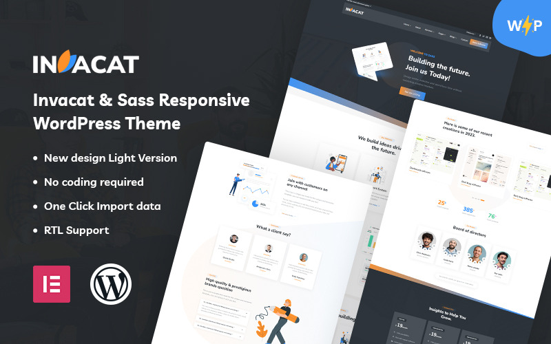 Invacat – Thème WordPress Sass