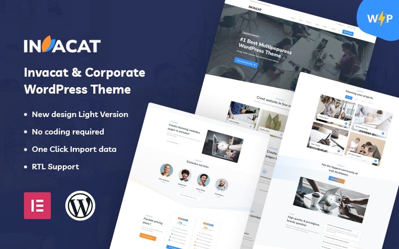 Invacat - Zakelijk WordPress-thema
