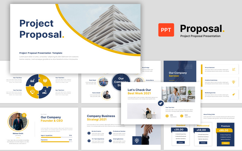 Modèle PowerPoint de présentation d'entreprise de proposition