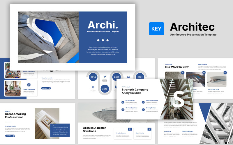 Plantilla de presentación de Keynote de arquitectura Archi