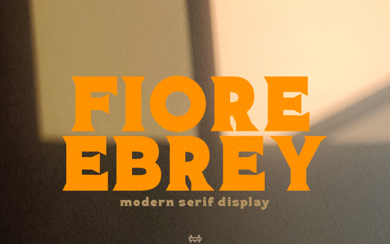 Fiore Ebrey - písmo displeje