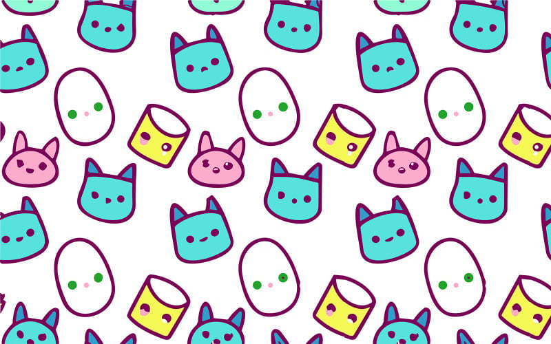 Illustration de motif mignon vecteur #01
