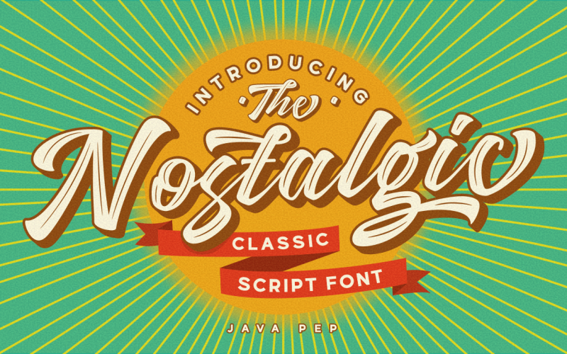 Nostalgic – класичний стиль шрифту