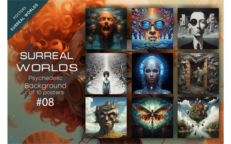 Пакет Surreal worlds 08. Psychedelic.
