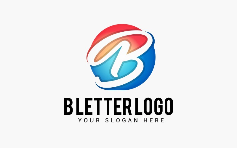 Plantilla de diseño de logotipo con logotipo de letra B