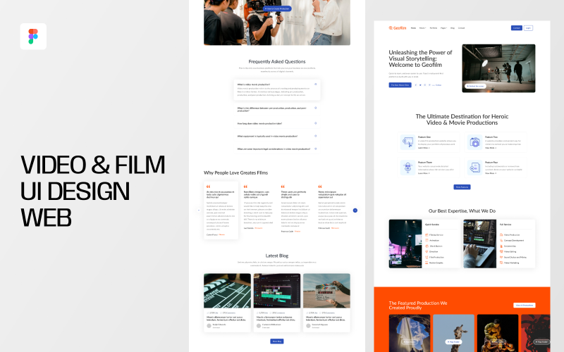Web pro návrh uživatelského rozhraní videa a filmu