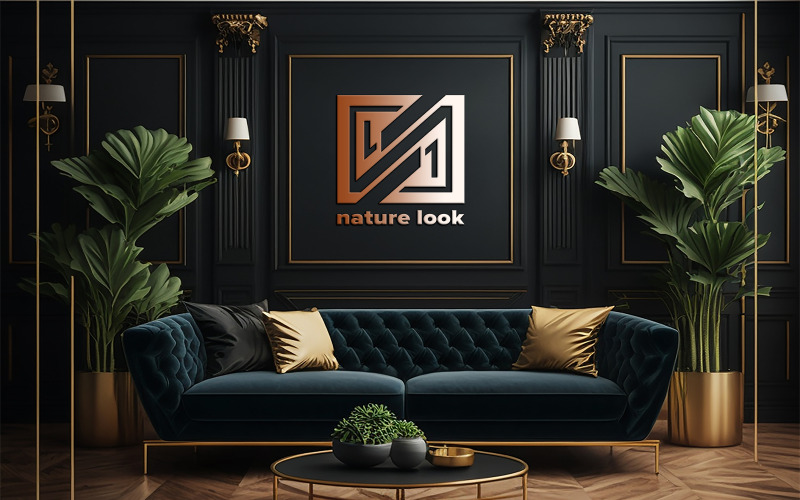 İç Logo Mockup Şablonu