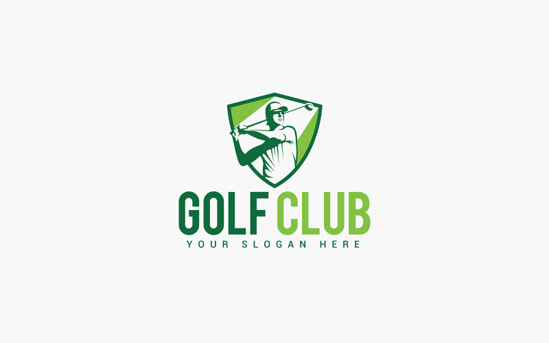 Golf Kulübü Logo Tasarım Şablonu