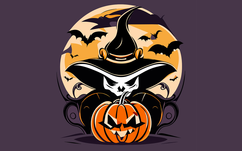 Halloween Design Art illusztráció vektor #07