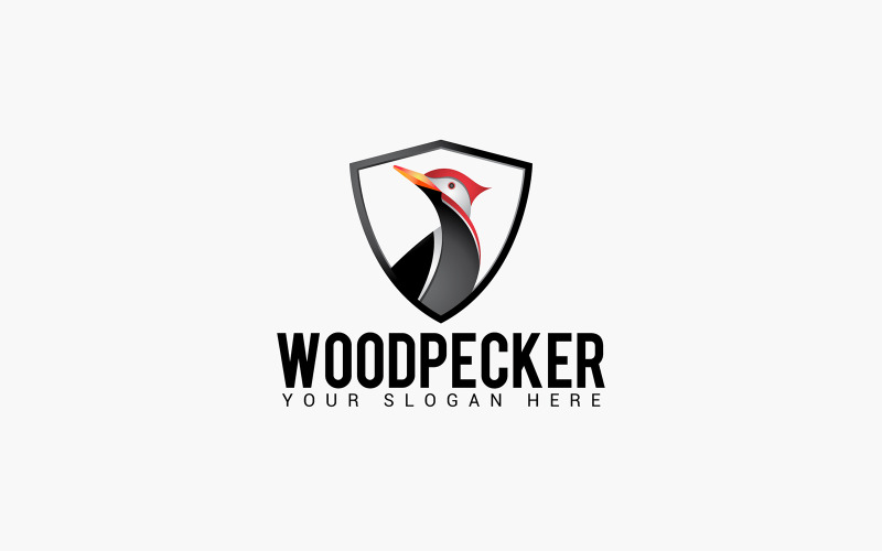 Woodpecker Logo Design Template