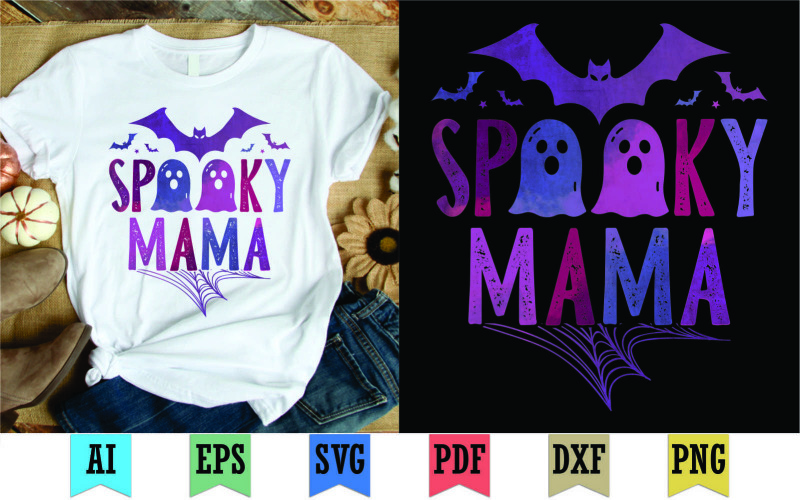 Gruseliges Mama-T-Shirt-Design