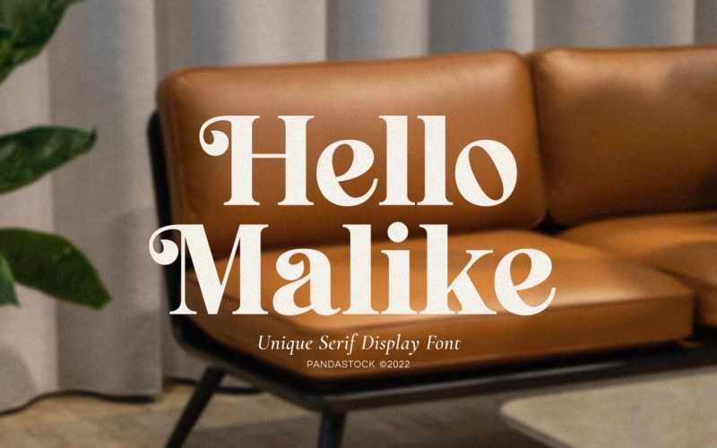 Hallo Malike Modern Serif-lettertype