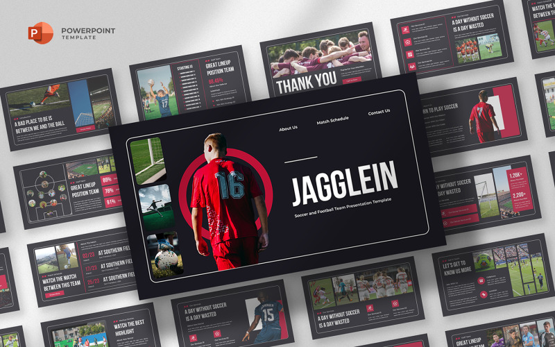 Jagglein - Modello PowerPoint di calcio