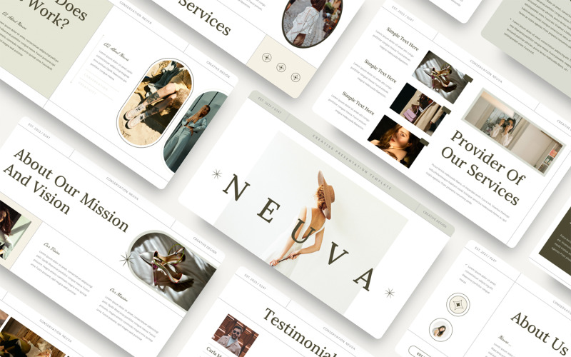 Neuva – креативний шаблон Google Slide