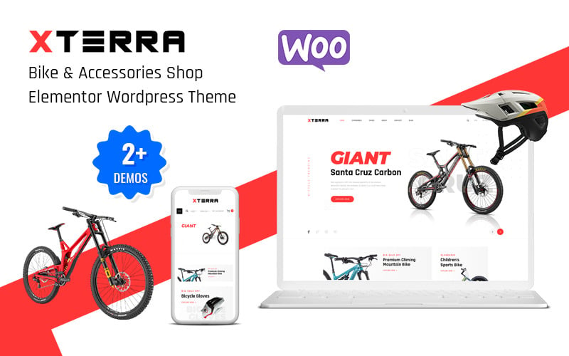 Xterra - Магазин велосипедів і аксесуарів Elementor Wordpress