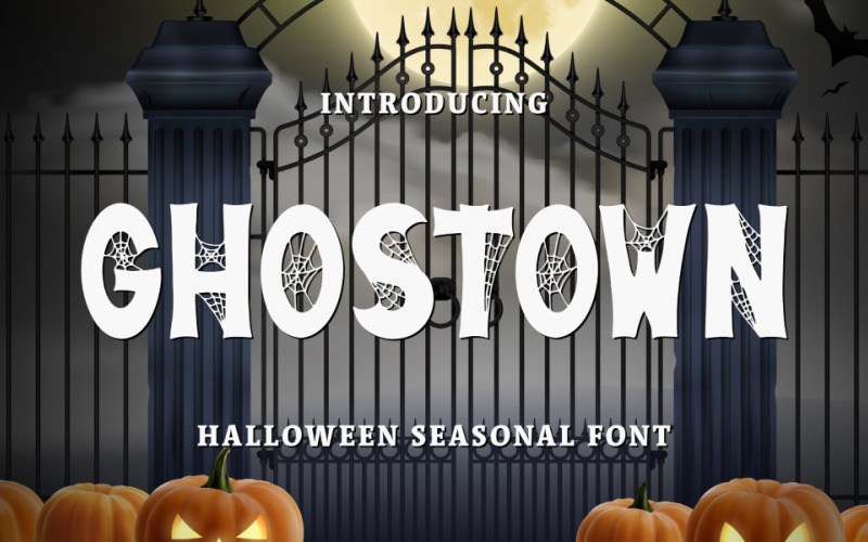 Ghostown Halloween-Schriftstil
