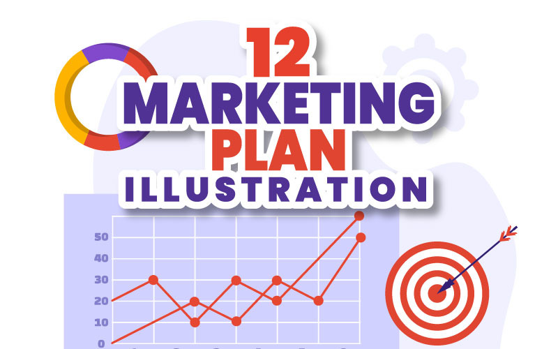 12 Illustratie van een marketingplan