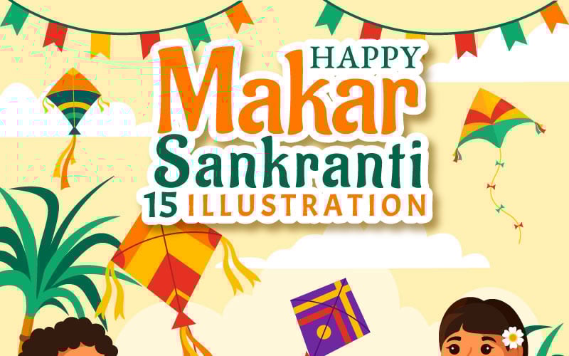 15 Makar Sankranti Illustration #366454 TemplateMonster