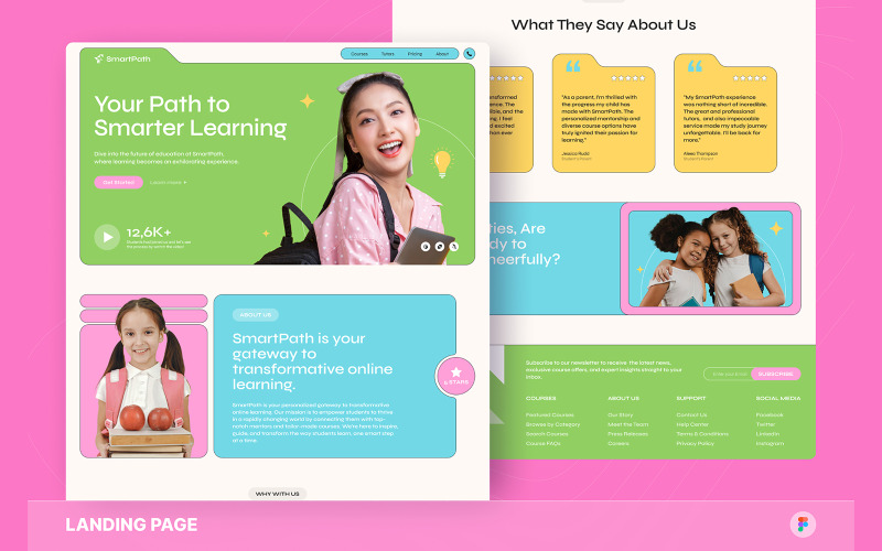 SmartPath - Page de destination de l'apprentissage en ligne