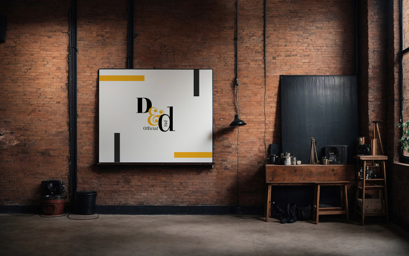 Mockup di tela per poster - Mockup di tela per poster #03