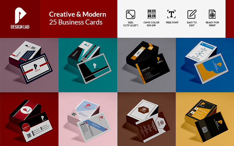 25 Design Lab névjegykártya