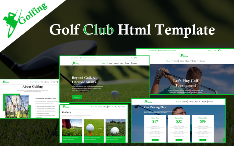 Golf – Golf Club Html šablona
