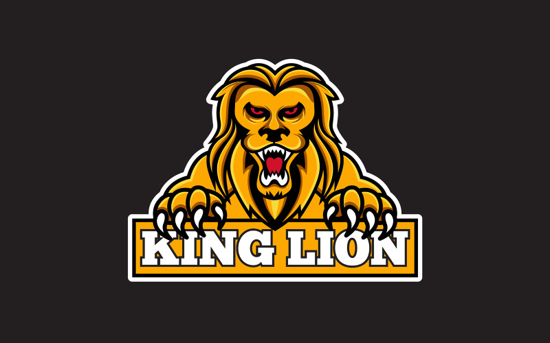 Modèle de conception de logo ROI LION2
