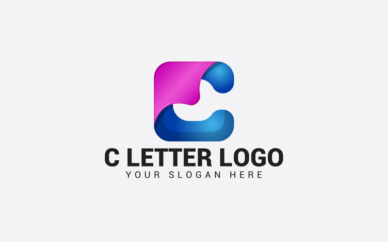 Plantilla de diseño de logotipo de LETRA C