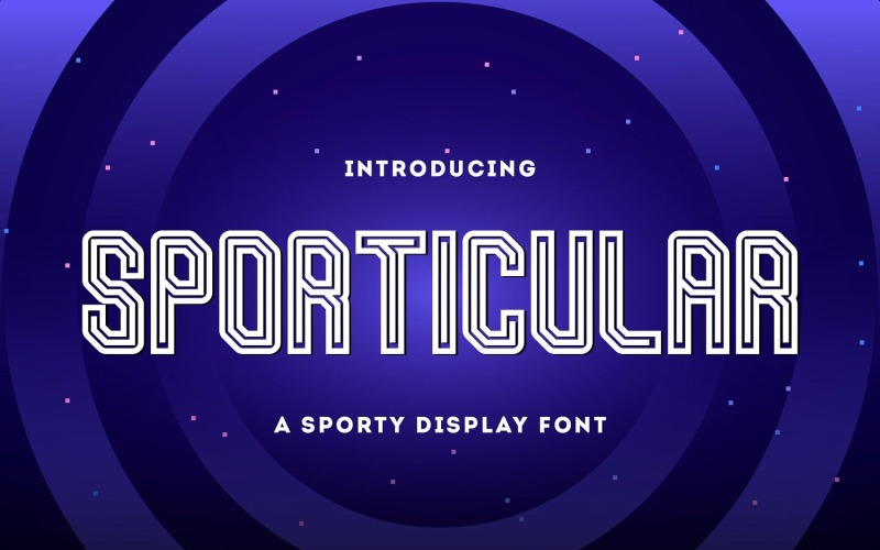 Sporticle — спортивный шрифт дисплея