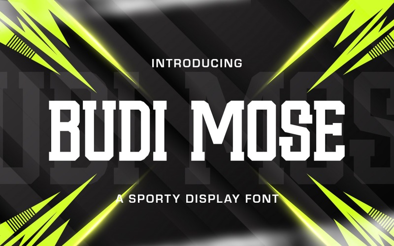 Budi Mose – sportowa czcionka wyświetlana